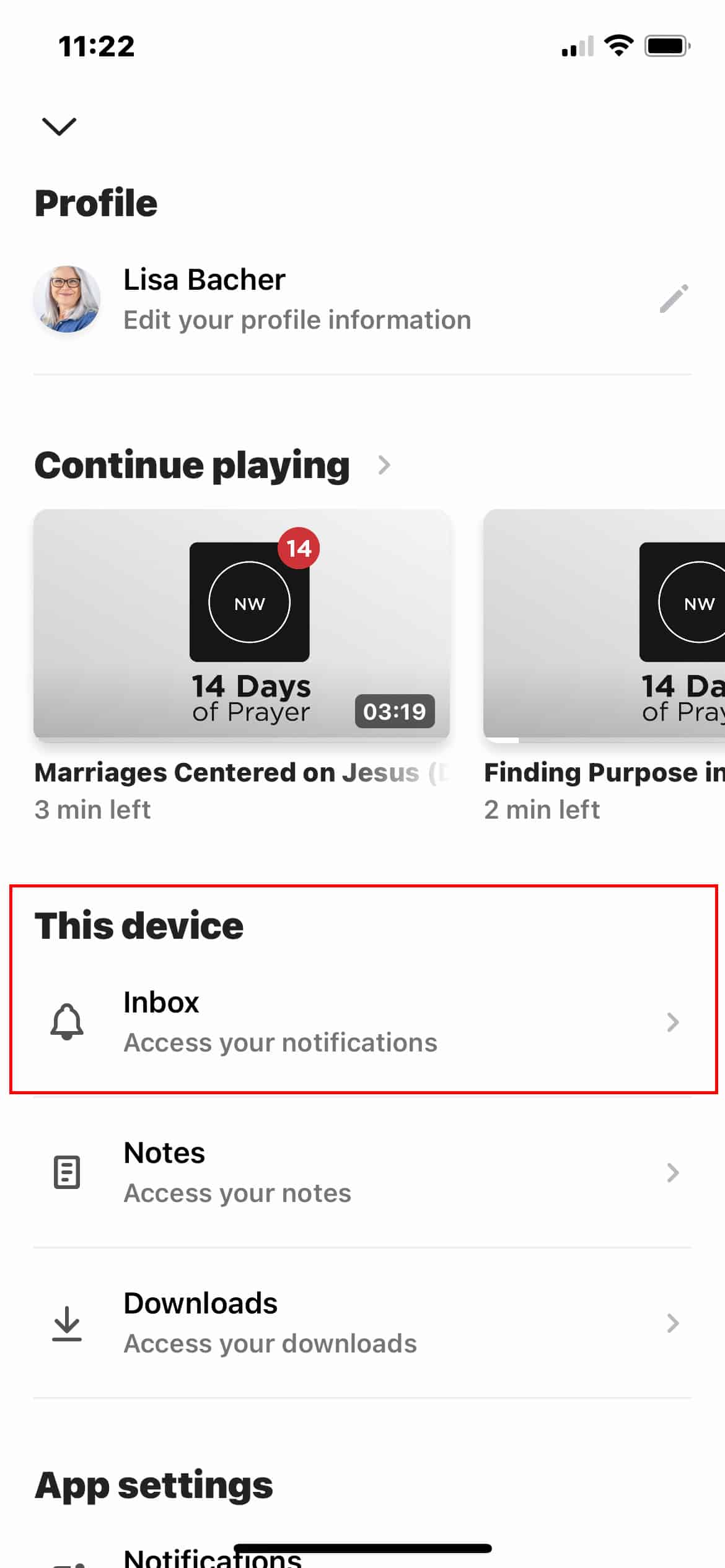 NW App Notifications