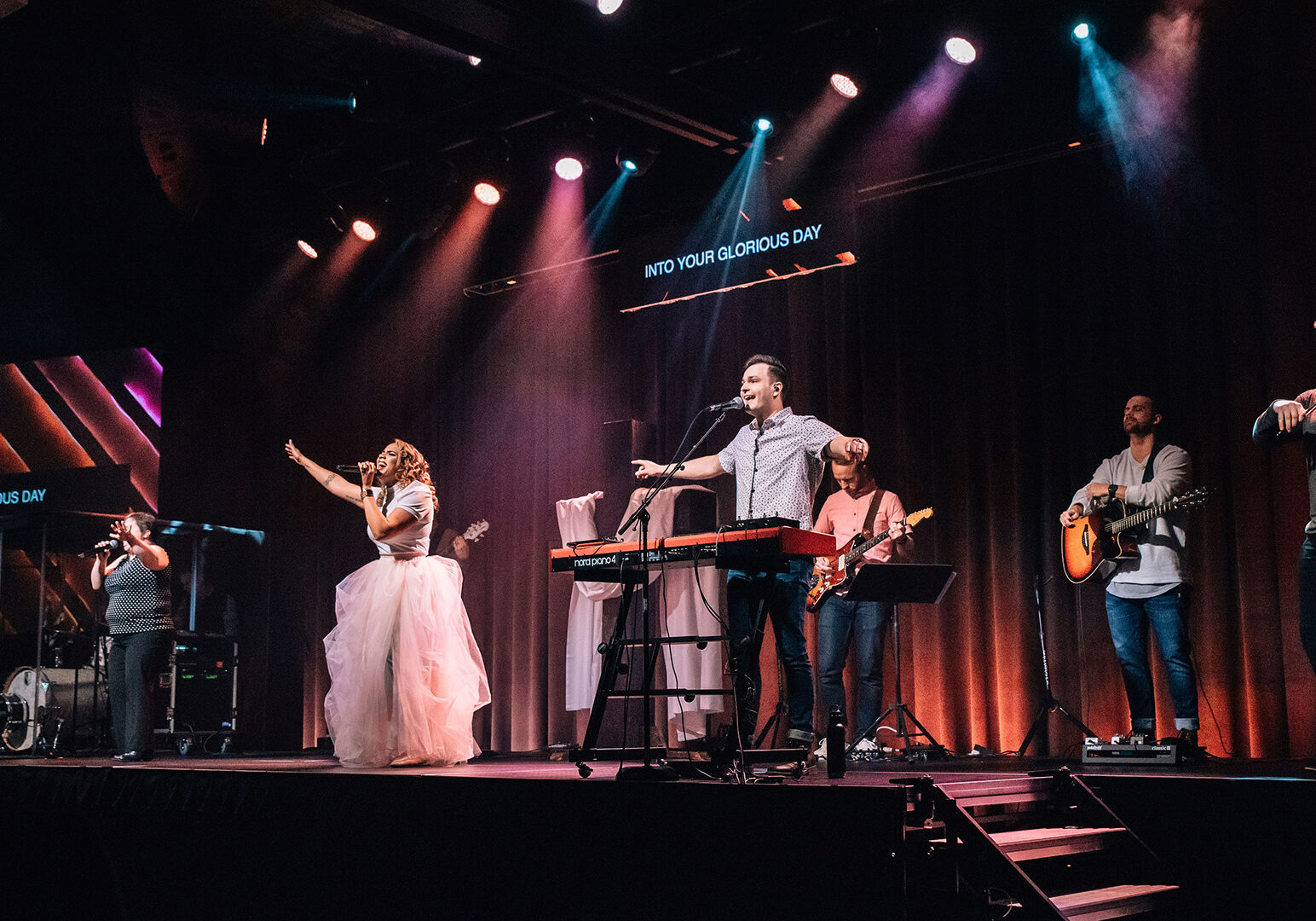 Image of a worship team at a church in Beaver, PA