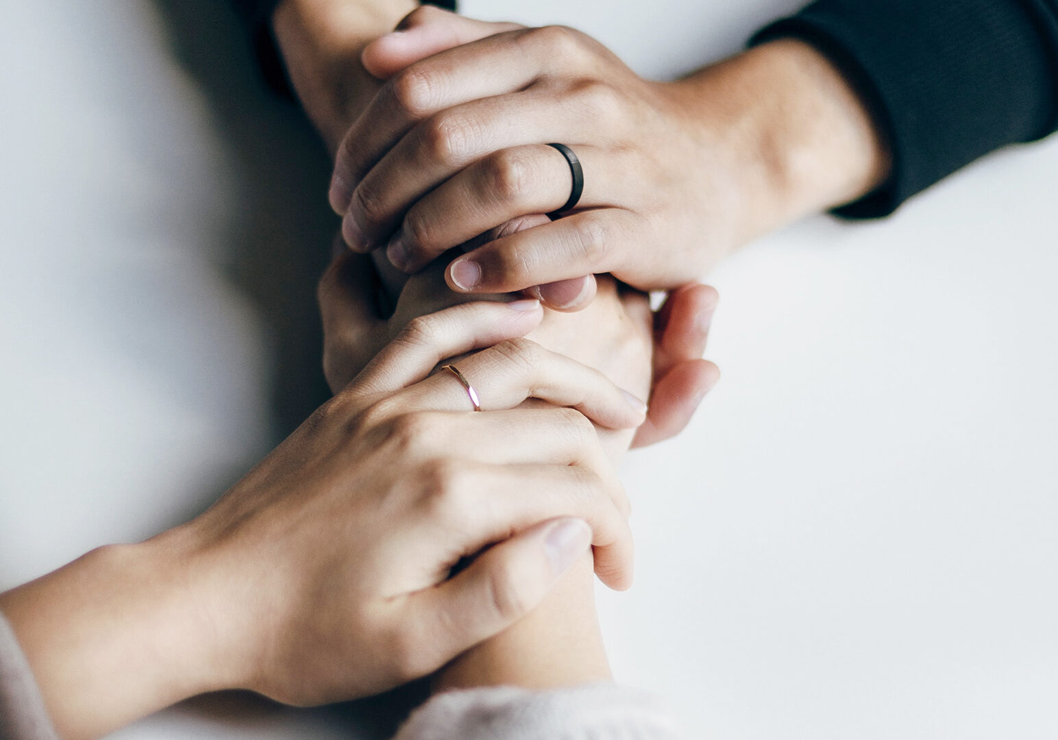 Image of two women offering emotional support