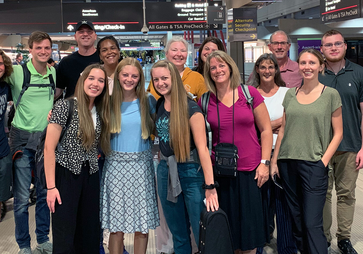 Image of a short term mission trip team