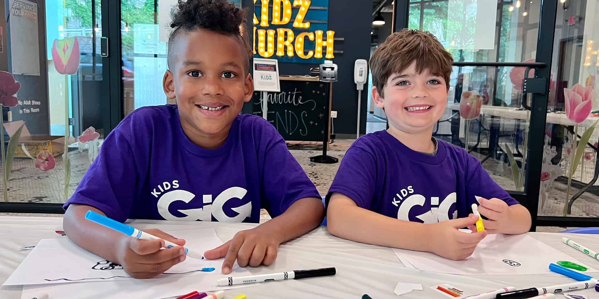 City children participating in North Way Kids, a local church in Oakland